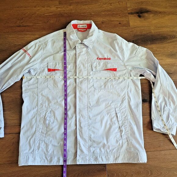 Exxon Mobil Chemical Jacket 3XL U Protec Static Huizhou Plant Zip Snap NICE - Picture 12 of 16